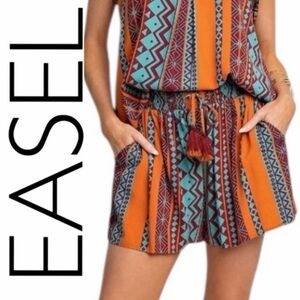 NEW! Easel Tribal Printed Challs Shorts